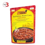 Kitchens of India Ready-to-Eat Rajma Masala 10 oz Authentic Indian Dish No Preservatives Added (Pack of 3)
