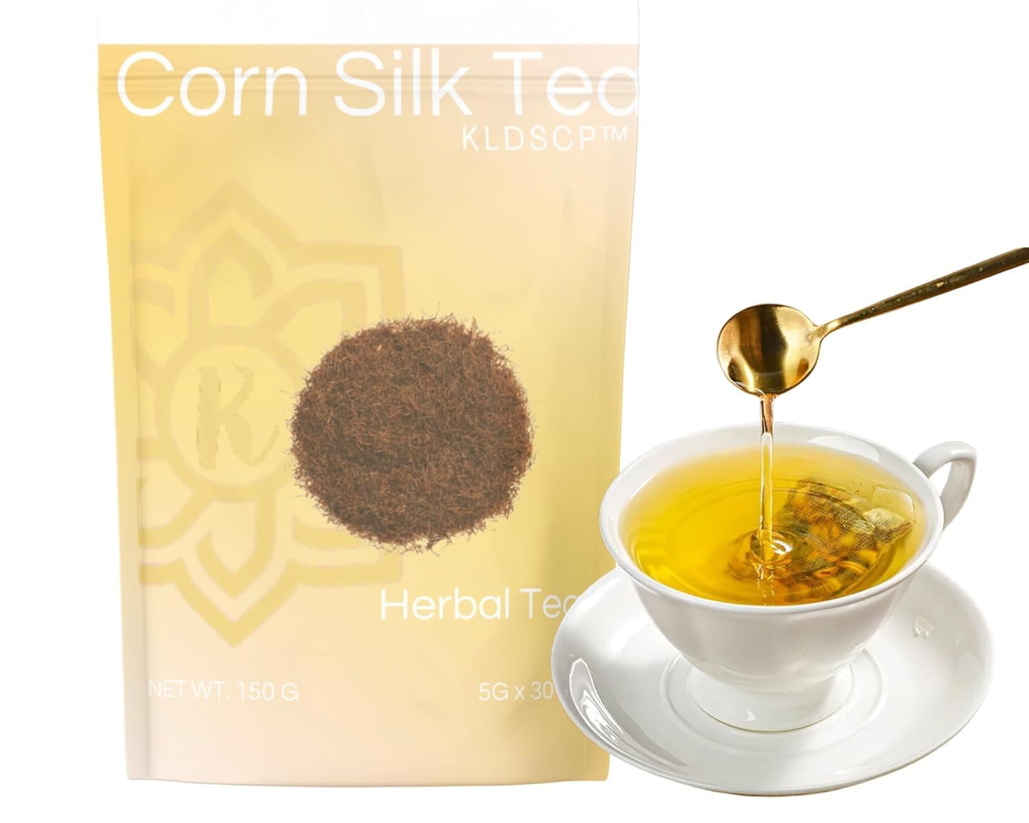 KLDSCP Corn Silk & Mulberry Leaves Tea - OU Kosher, USDA Organic, CCOF Organic, 15 Bleach-Free Tea Bags