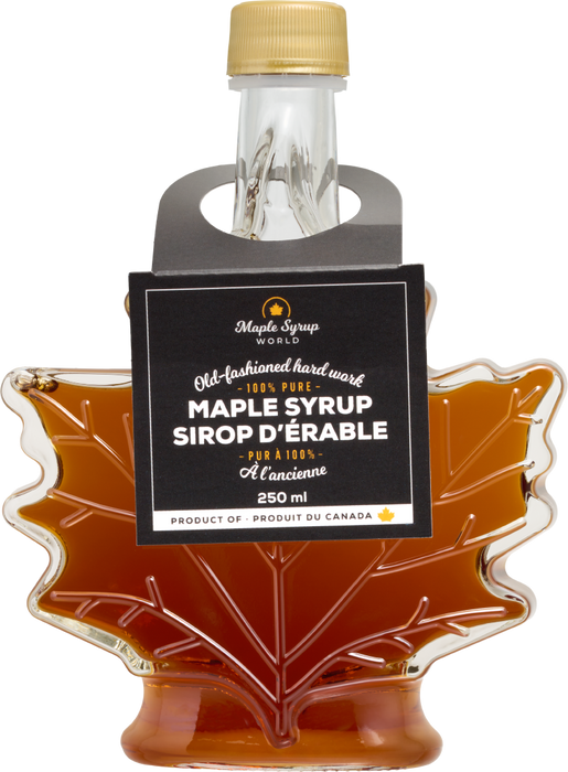 Maple Syrup Maple Leaf Bottle Maple Syrup Maple Leaf Bottle, 250ml (Amber, Rich Taste) - Image 1